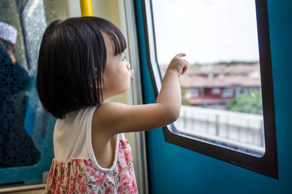 Kid on Train